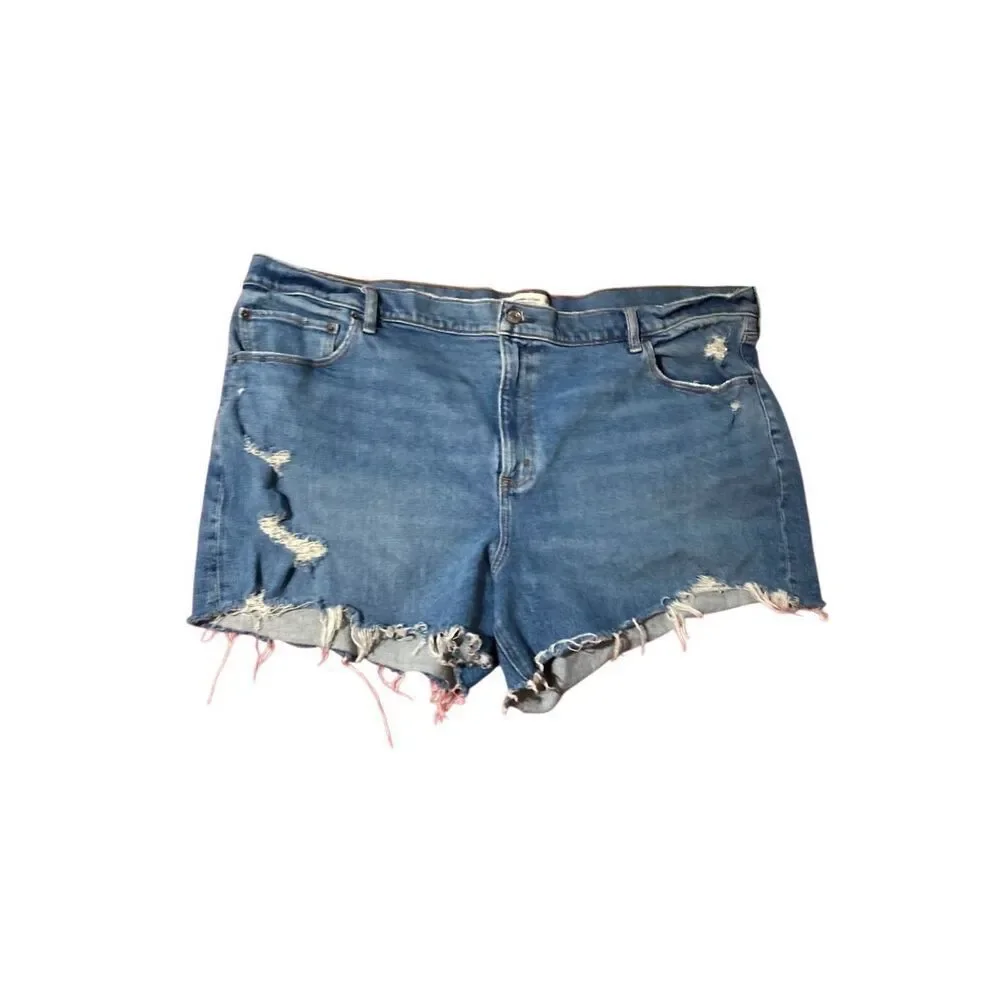 AmberCrombie & Fitch women’s the 4th mom high rise denim shorts S/48